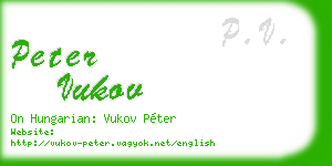 peter vukov business card